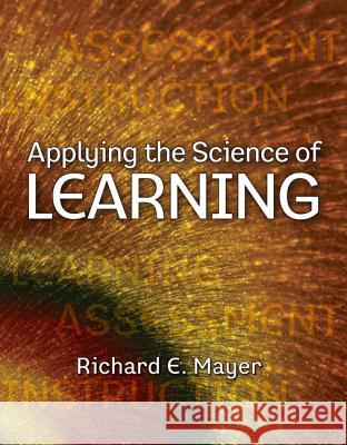 Applying the Science of Learning RichardE Mayer 9780136117575  - książka