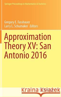 Approximation Theory XV: San Antonio 2016 Gregory E. Fasshauer Larry L. Schumaker 9783319599113 Springer - książka