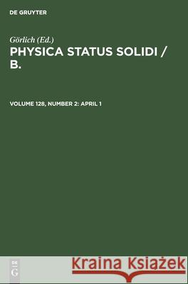 April 1 No Contributor 9783112494554 De Gruyter - książka
