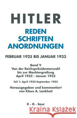 April 1932 - September 1932  9783598219368 X_K. G. Saur - książka