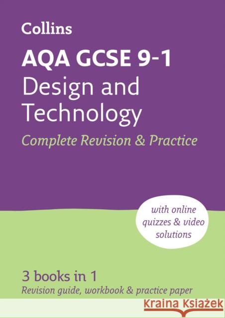 AQA GCSE 9-1 Design & Technology Complete Revision & Practice: Ideal for the 2024 and 2025 Exams Collins GCSE 9780008535018 HarperCollins Publishers - książka