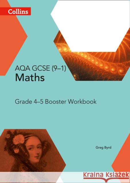 AQA GCSE (9-1) Maths Grade 4-5 Booster Workbook  9780008114190 HarperCollins Publishers - książka