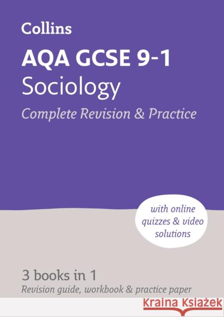 AQA GCSE 9-1 Sociology All-in-One Complete Revision and Practice: Ideal for the 2024 and 2025 Exams Collins GCSE 9780008535025 HarperCollins Publishers - książka