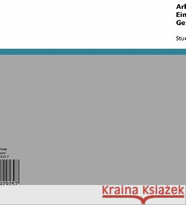 Arbeit - eine multidisziplinäre Einführung in Human- und Gesellschaftswissenschaften Carolin B 9783638929257 Grin Verlag - książka