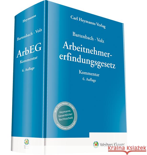 Arbeitnehmererfindungsgesetz ArbEG, Kommentar Bartenbach, Kurt; Volz, Franz-Eugen 9783452291219 Heymanns - książka