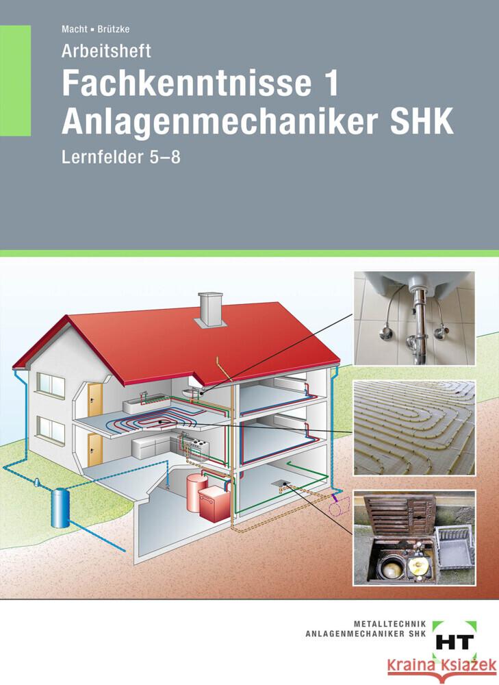 Arbeitsheft Fachkenntnisse 1 Anlagenmechaniker SHK Macht, Harald, Brützke, Mirko 9783582728012 Handwerk und Technik - książka