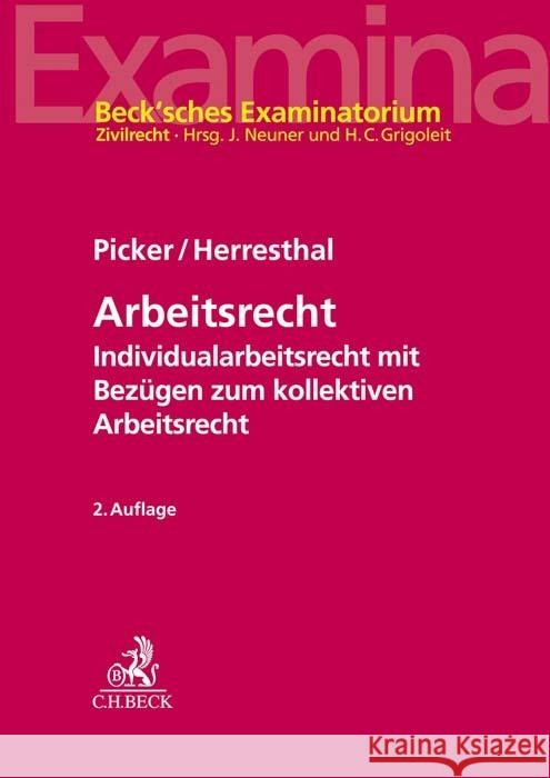 Arbeitsrecht Herresthal, Carsten, Thume, Matthias, Picker, Christian 9783406752087 Beck Juristischer Verlag - książka