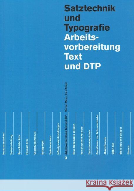 Arbeitsvorbereitung Text und DTP Meier, Werner; Zindel, Inez 9783038630135 syndicom - książka