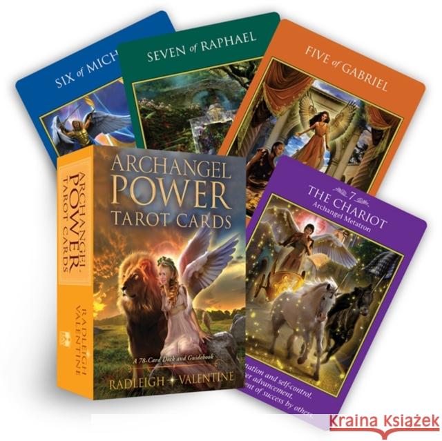 Archangel Power Tarot Cards: A 78-Card Deck and Guidebook Radleigh Valentine 9781401955977 Lifestyles - książka