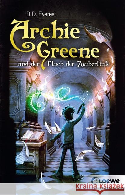 Archie Greene und der Fluch der Zaubertinte Everest, D. D. 9783743203761 Loewe Verlag - książka