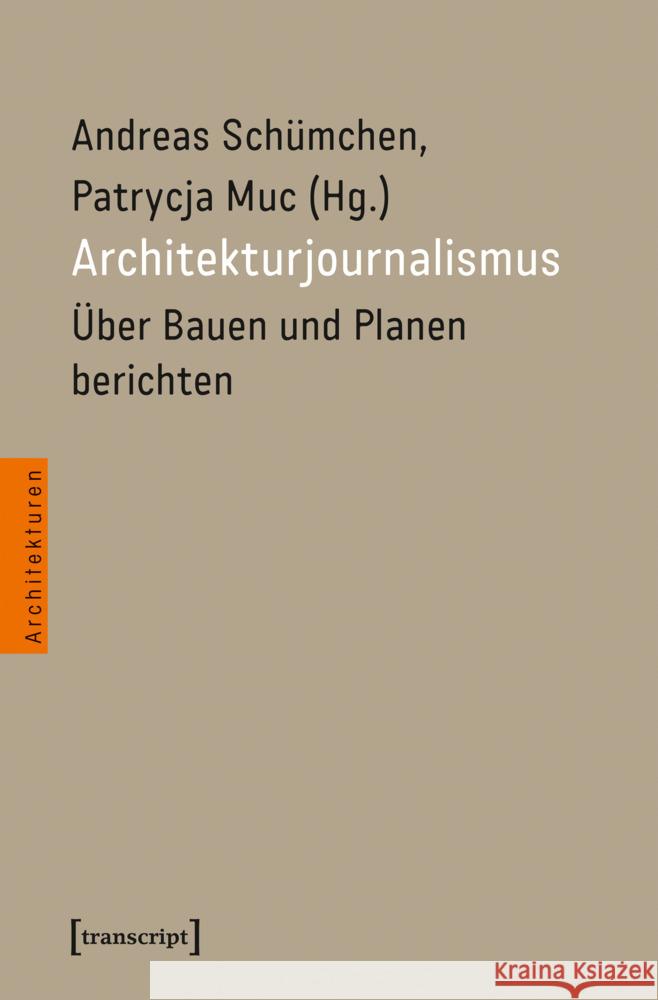Architekturjournalismus  9783837675221 transcript - książka