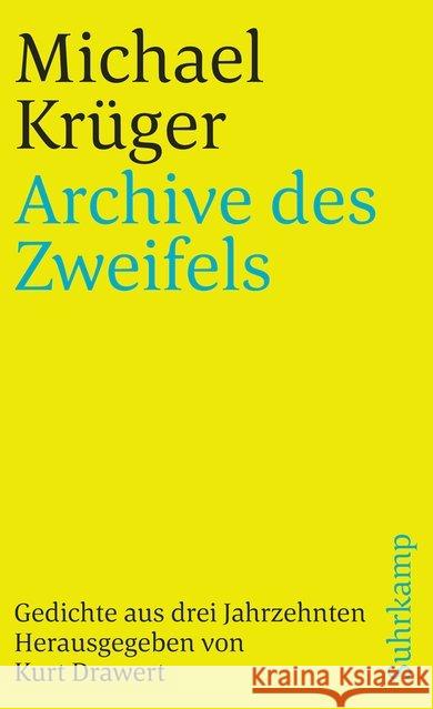 Archive des Zweifels Krüger, Michael 9783518397954 Suhrkamp - książka