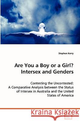 Are You a Boy or a Girl? Intersex and Genders Stephen Kerry 9783639057157 VDM Verlag - książka