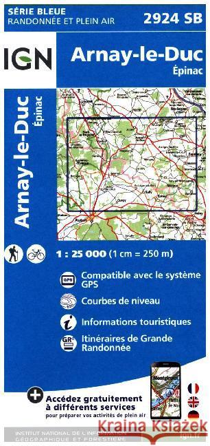 Arnay-le-Duc / Epinac: 2016  9782758534518 Institut Geographique National - książka