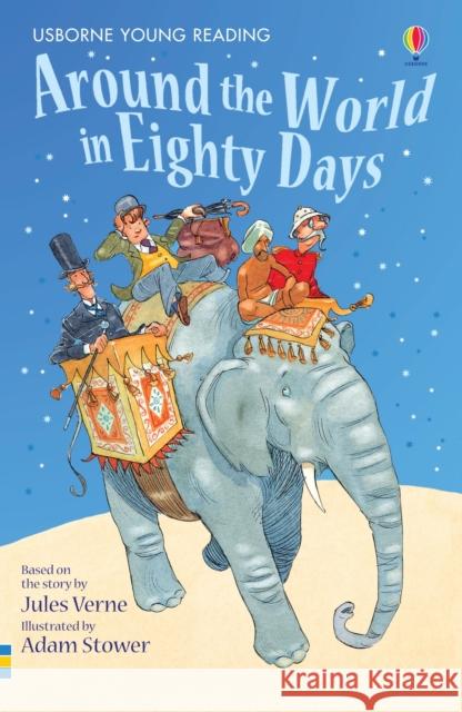 Around the World in Eighty Days J Verne 9780746063026 Usborne Publishing Ltd - książka