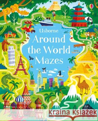 Around the World Mazes Sam Smith 9781474937511 Usborne Publishing Ltd - książka