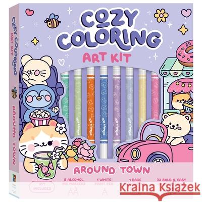 Art Maker Cozy Coloring Around Town Kit Hinkler 9781488972454 Art Maker - książka