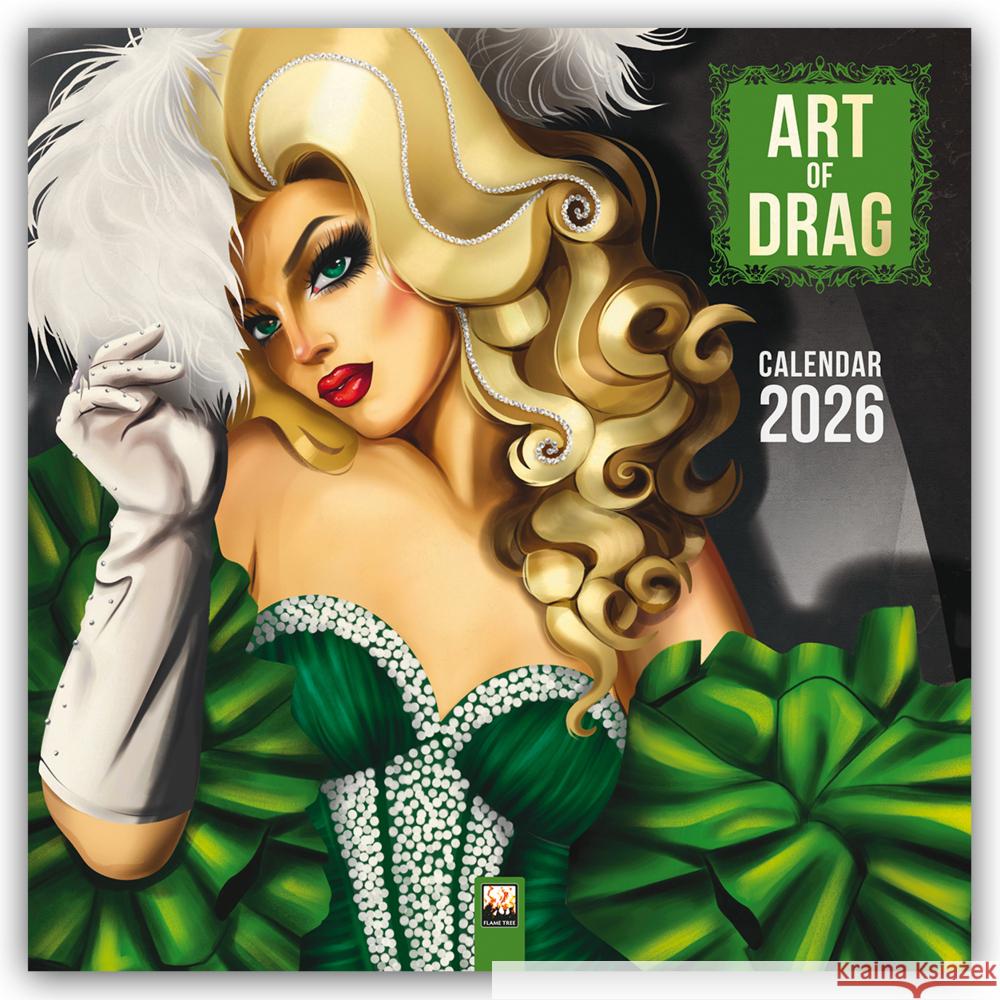 Art of Drag Wall Calendar 2026 (Art Calendar) Flame Tree Studio 9781835623695 Flame Tree Publishing - książka