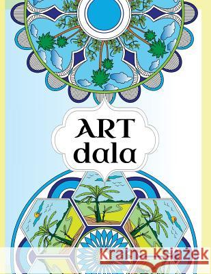 Artdala adult coloring mandala book: 50 beautiful mandala combined with 50 inspiring quotes, create a calming, artistic and meditative experience for Vidal 9781519477118 Createspace - książka