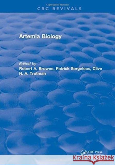Artemia Biology Robert A. Browne   9781315890791 CRC Press - książka