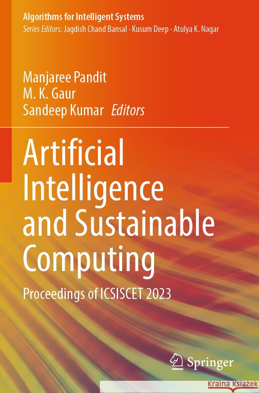 Artificial Intelligence and Sustainable Computing  9789819703296 Springer Nature Singapore - książka