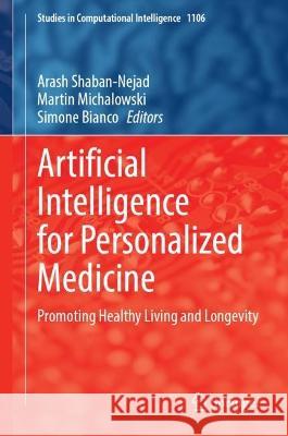 Artificial Intelligence for Personalized Medicine  9783031369377 Springer Nature Switzerland - książka