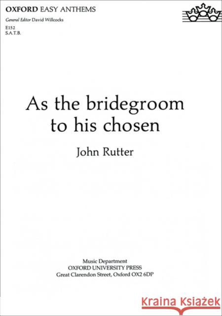 As the bridegroom to his chosen  9780193511347 Oxford University Press - książka
