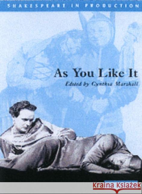 As You Like It William Shakespeare Cynthia Marshall Jacky Bratton 9780521781374 Cambridge University Press - książka