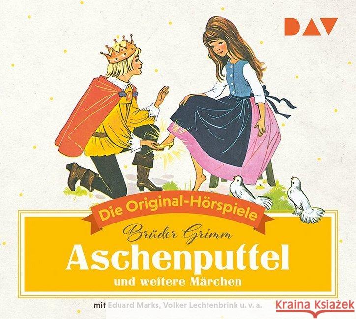 Aschenputtel und weitere Märchen, 1 Audio-CD : Die Original-Hörspiele (1 CD), Hörspiel. CD Standard Audio Format Grimm, Jacob; Grimm, Wilhelm 9783742403858 Der Audio Verlag, DAV - książka