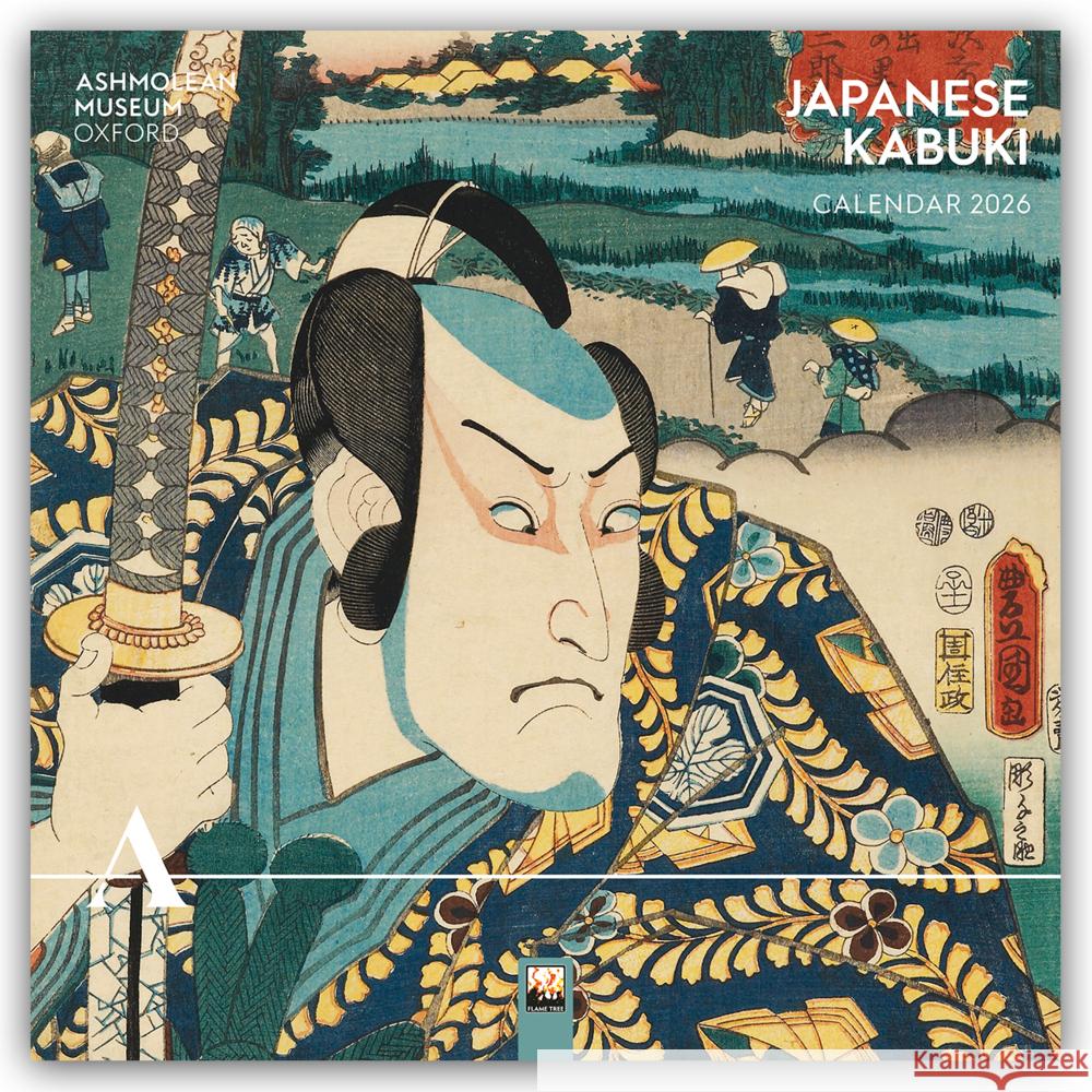 Ashmolean Museum: Japanese Kabuki Wall Calendar 2026 (Art Calendar) Flame Tree Studio 9781835624029 Flame Tree Publishing - książka