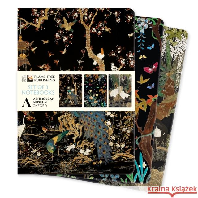 Ashmolean Museum Set of 3 Standard Notebooks Flame Tree Studio 9781835625125 Flame Tree Gift - książka