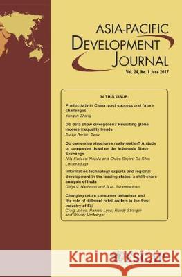 Asia-Pacific Development Journal, Vol. 24, No.1, June 2017 United Nations Publications 9789211207590 United Nations - książka