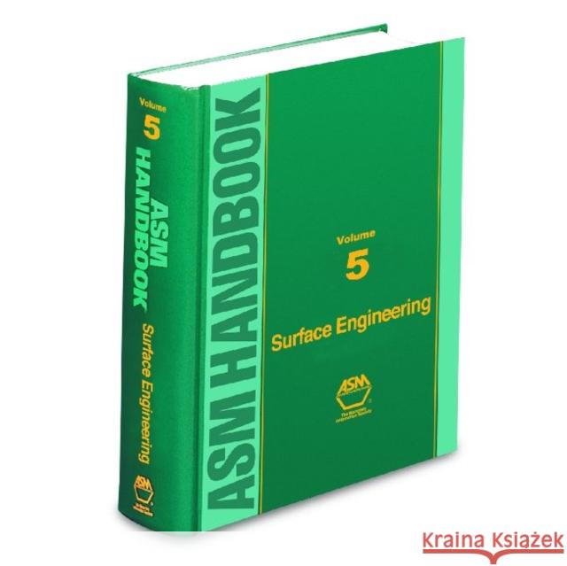 ASM Handbook Vol.5 : Surface Engineering  9780871703842  - książka
