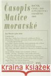 Časopis Matice moravské supplementum 2/2010 Milan Řepa 9788072750841 Matice moravská