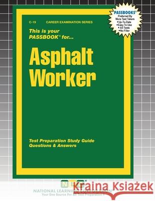 Asphalt Worker Passbooks 9781799300199 National Learning Corp - książka