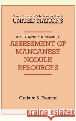 Assessment of Manganese Nodule Resources United Nations 9780860103479 Springer - książka