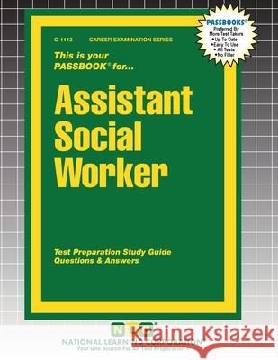 Assistant Social Worker Passbooks 9781799311133 National Learning Corp - książka