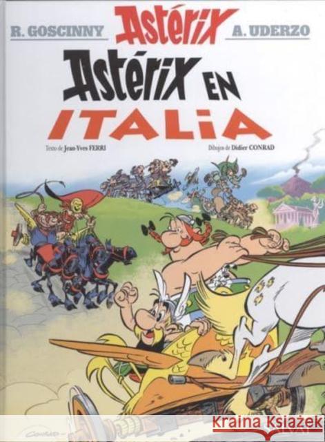 Asterix in Spanish : Asterix en Italia Rene Goscinny 9788469620380 Editions Albert Rene - książka