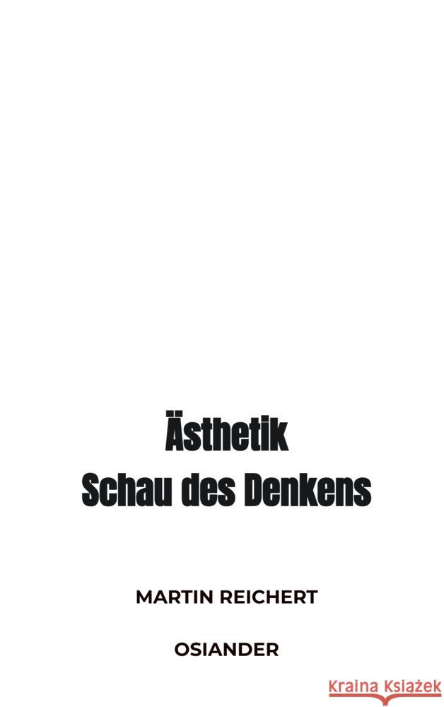 Ästhetik Martin Reichert 9789403782997 Bookmundo - książka