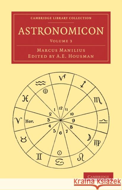 Astronomicon Marcus Manilius A. E. Housman 9781108170635 Cambridge University Press - książka