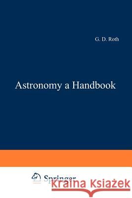 Astronomy: A Handbook Beer, A. 9783642482847 Springer - książka