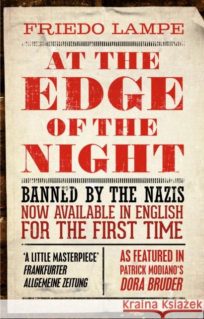 At the Edge of the Night Friedo Lampe 9781843916543 Hesperus Press Ltd - książka