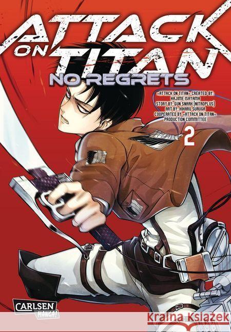 Attack on Titan - No Regrets. Bd.2 Isayama, Hajime; Gan, Sunaaku; Suruga, Hikaru 9783551744234 Carlsen - książka