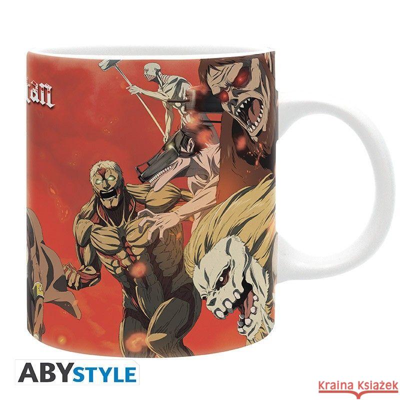 ATTACK ON TITAN Tasse 320 ml - Kampfsequenz Staffel 4  3665361080916 Abysse Deutschland - książka