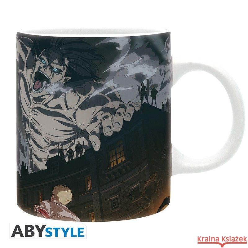 ATTACK ON TITAN Tasse 320 ml - S4 Key Art  3665361080923 Abysse Deutschland - książka