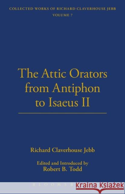 Attic Orators from Antiphon Richard Claverhouse Jebb 9781843715542 Thoemmes Continuum - książka