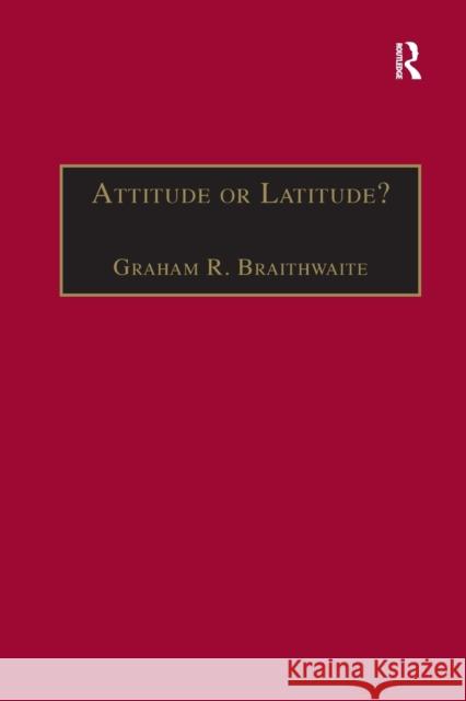 Attitude or Latitude?: Australian Aviation Safety Graham R. Braithwaite 9781138263895 Routledge - książka