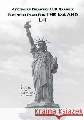 Attorney Drafted U.S. Sample Business Plan Brian D. Lerner 9781948774031 Law Offices of Brian D. Lerner, Apc - książka