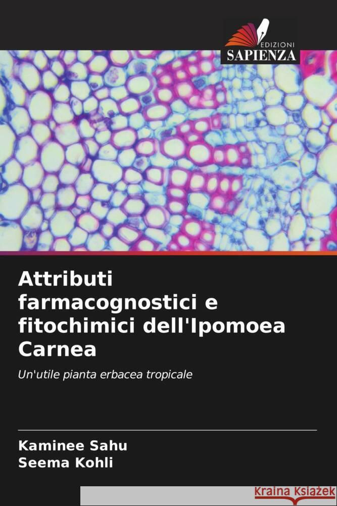 Attributi farmacognostici e fitochimici dell'Ipomoea Carnea Sahu, Kaminee, Kohli, Seema 9786206391395 Edizioni Sapienza - książka