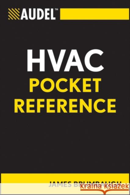 Audel HVAC Pocket Reference James E. Brumbaugh 9780764588105 Wiley Publishing - książka